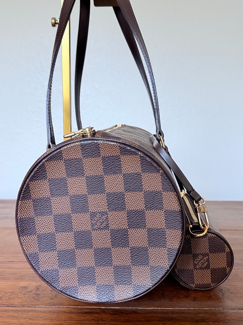 Louis Vuitton Damier Ebene Papillon 30 with Mini Pouch - Picture 3 of 13